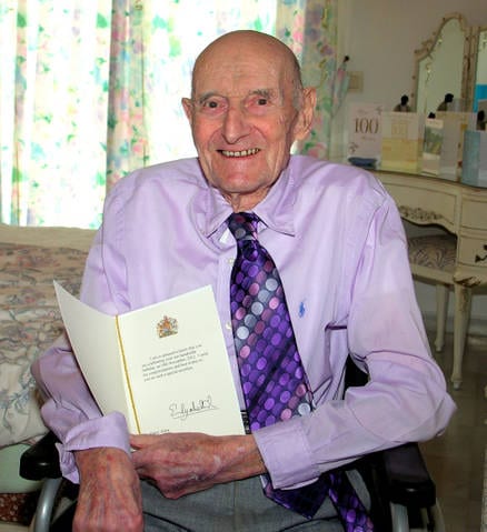 harry allen receives th birthday card from queen buckingham palace spain