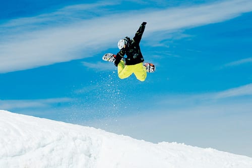 Sierra Nevada snowboarder