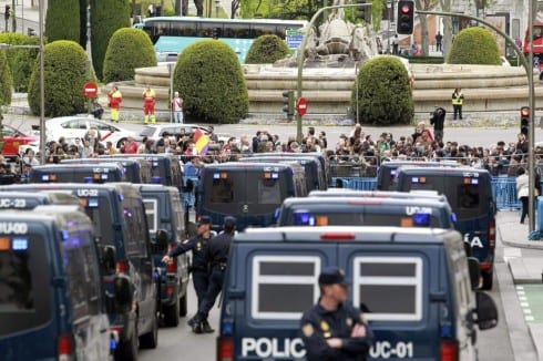 Madrid protests e