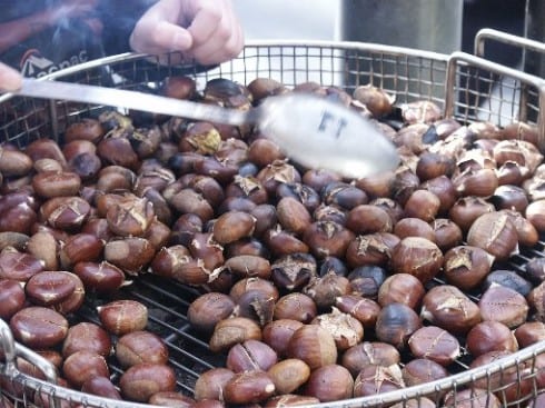 Chestnuts roasted