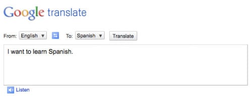 google translate e