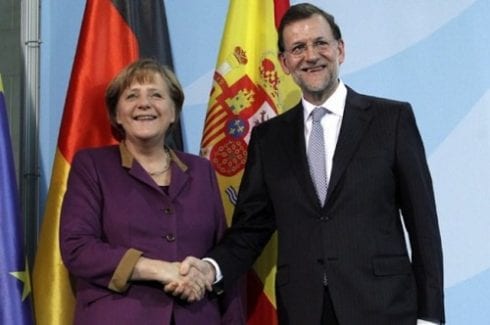 Rajoy Merkel e