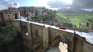 Crossing the Puente Nuevo in Gran Turismo