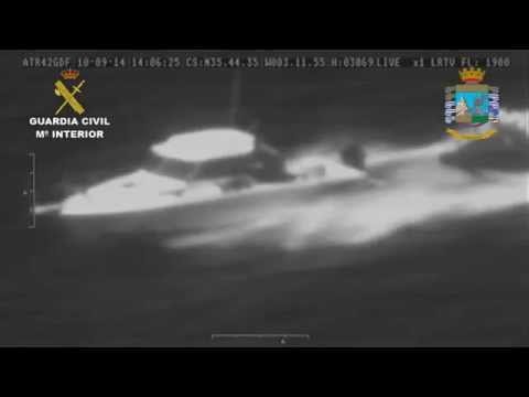 VIDEO: High-speed chase between the Guardia Civil and a drug dealer