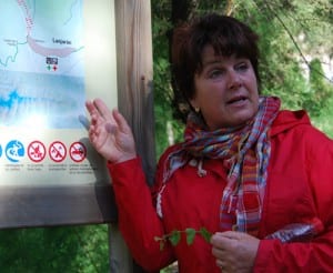 sue rodgers herb walk near lanjaron in the alpujarras in andalucia in spain