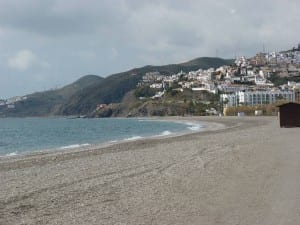 El Playazo beach in Nerja