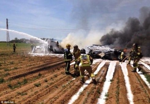 sevilla military plane crash