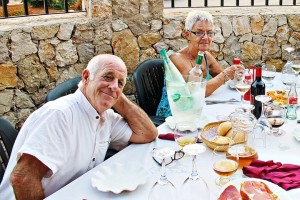 Peter and Jean Tarsey relaxing in Spain