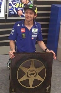 Rossi with his star