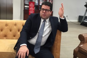 Fabian Picardo in his No6 office