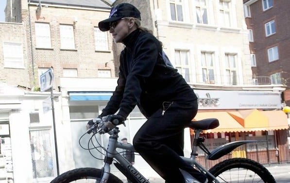 madonna on bike  e