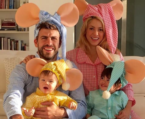 shakira pique pyjamas