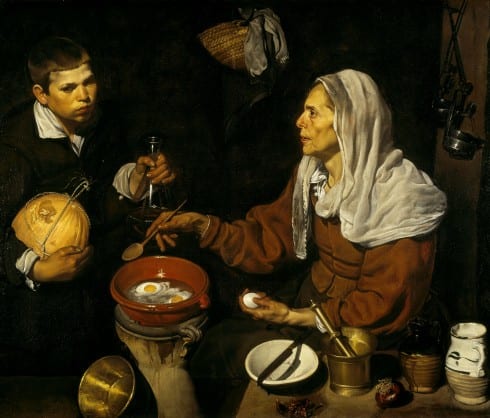 VELÁZQUEZ  Vieja friendo huevos