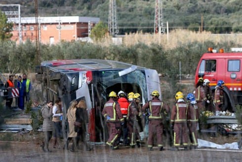 spain coach crash