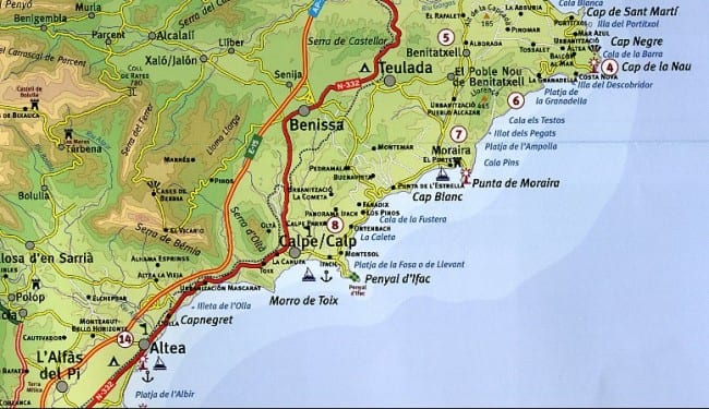 map costablanca e