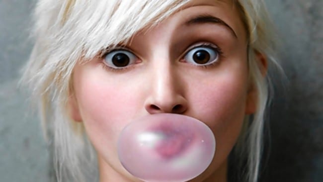 chewing gum e