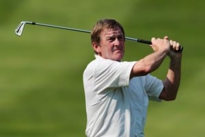 during the Pro-Am round prior to the BMW PGA Championship on the West Course at the Wentworth Club on May 23, 2012 in Virginia Water, England.