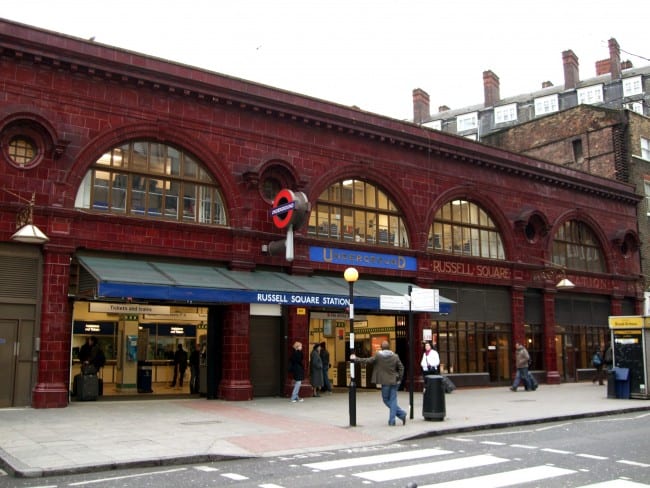 Russell Square station e