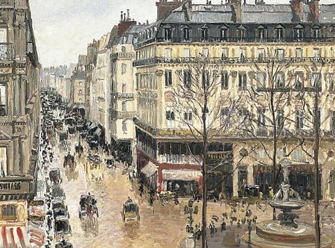 Camille Pissarro   Rue Saint Honoré dans laprès midi