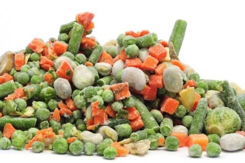 € million spent on frozen veg