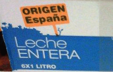 Spanish labelling e