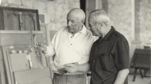 FIRM FRIENDS: Miro and Picasso