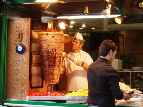 Doner kebab Istanbul Turkey