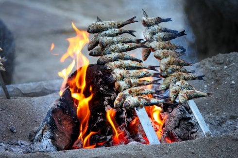 malaga beaches food