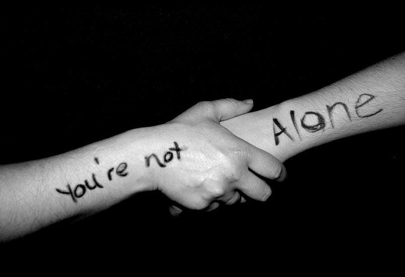 youre not alone image