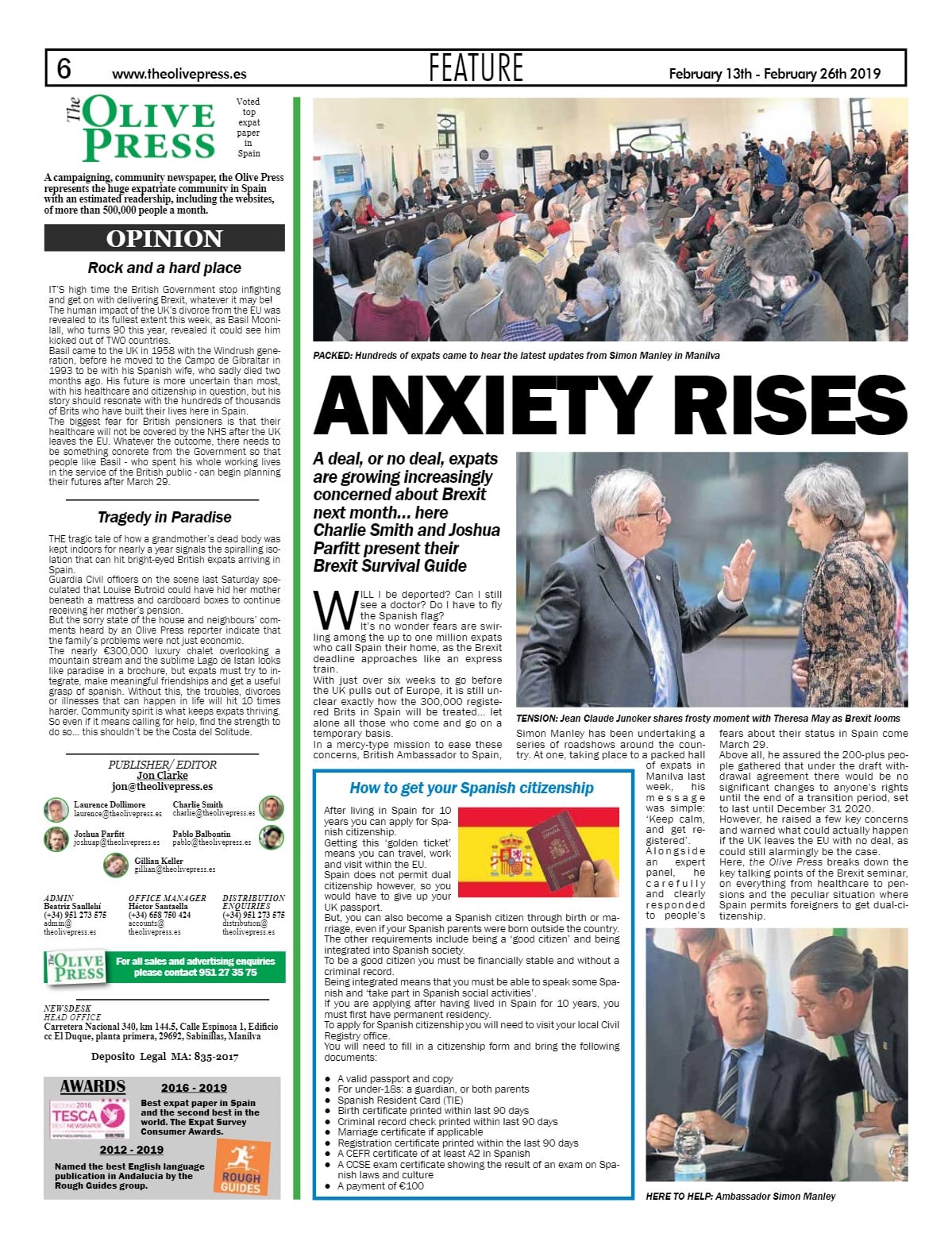 Read the Olive Press Online Olive Press News Spain