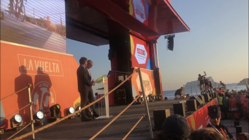 Brit Team Ineos At Presentation Ceremony In Moraira On Thurs Aug 22
