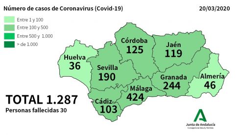 Corona Map Andalucia