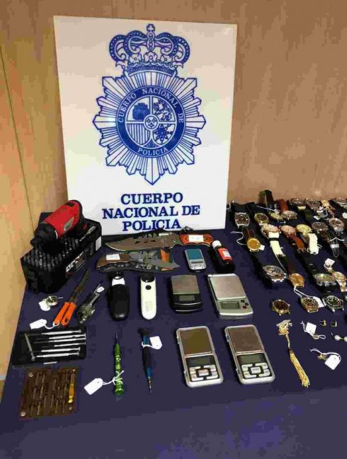 Policia Nacional Seize Items
