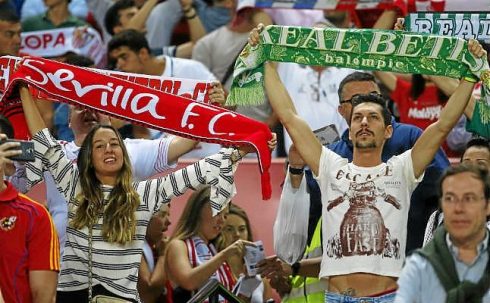 Sevilla And Betis Fans Together