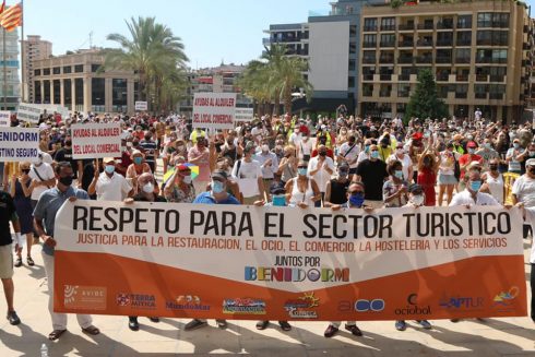 Benidorm Bar Closure Protest