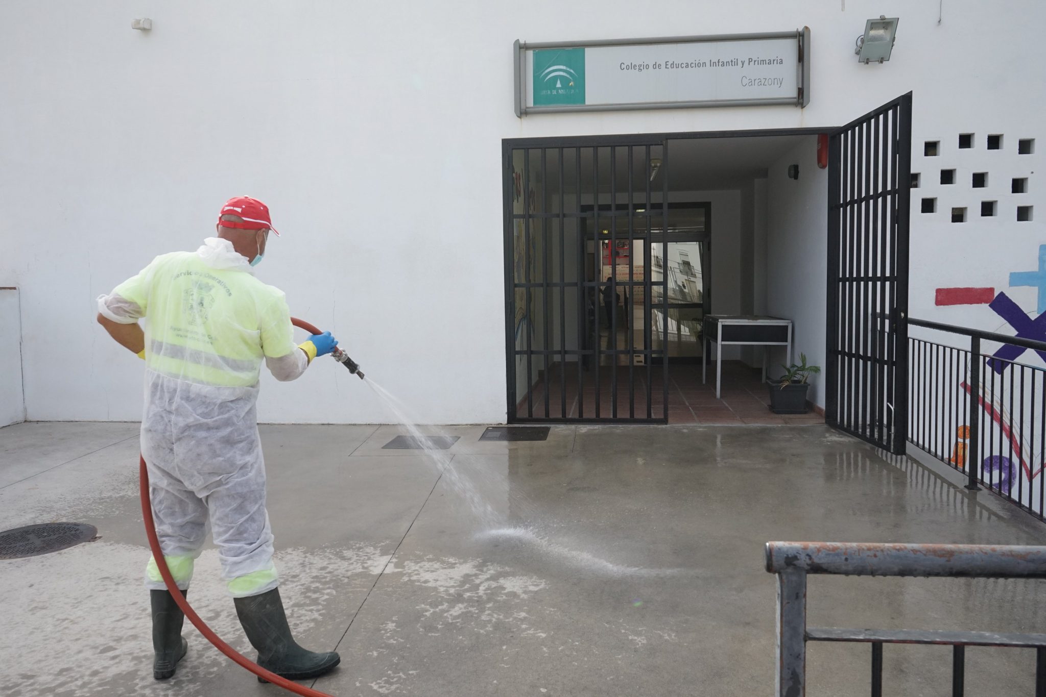Bleaching of streets ramped up in small inland town in Spain's Malaga