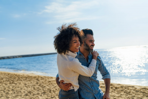 Happy Couple Beach