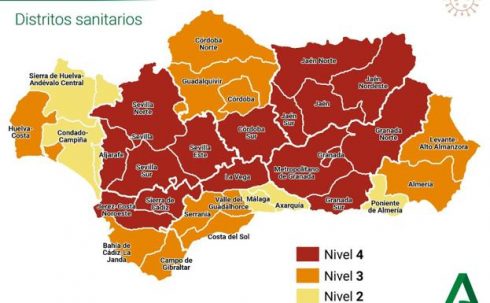 Andalucia Risk Level Map