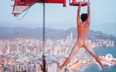 Benidorm S Naked Attraction As British Teen Known As  The Little Nuisance  Returns For Illegal Stunt On Spain S Costa Blanca
