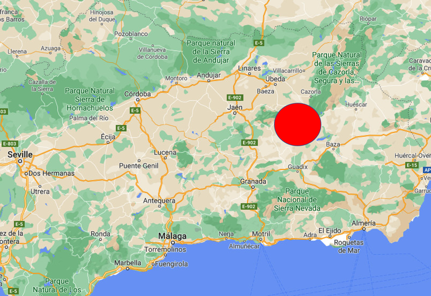 Jaen Quake Zone