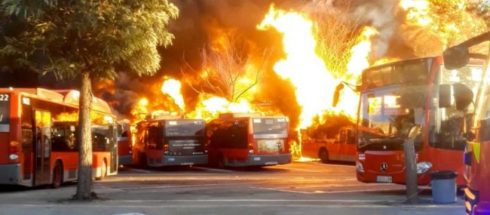 Valencia Burning Buses