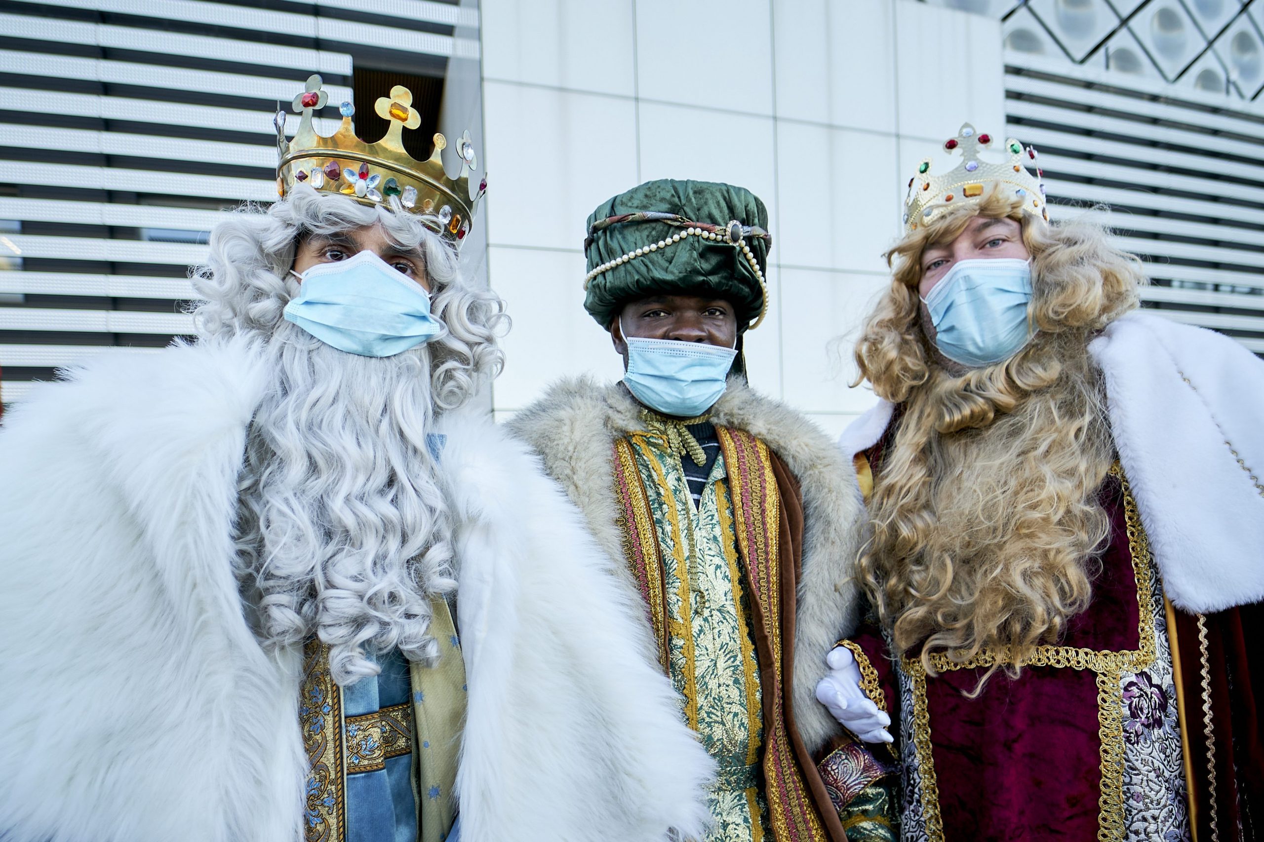 The Three Wise Men looked somewhat different this year...