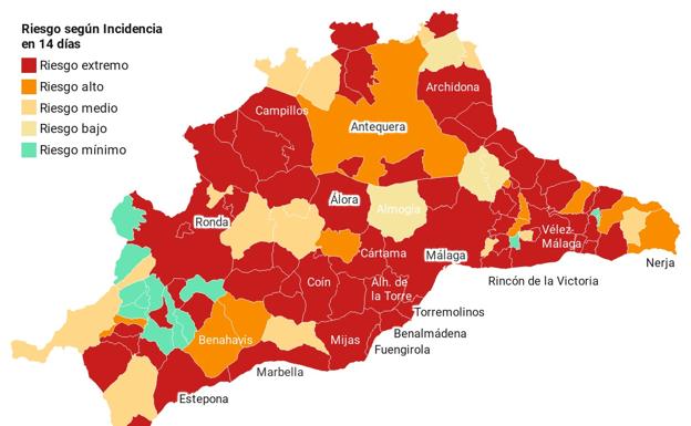 Malaga Red Zone Map