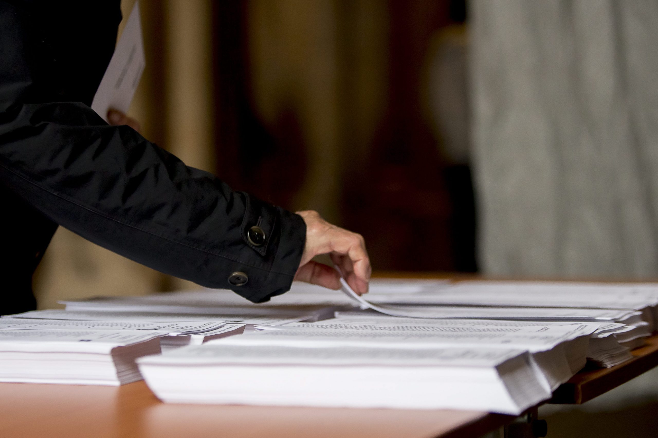 Voting slips in Barcelona