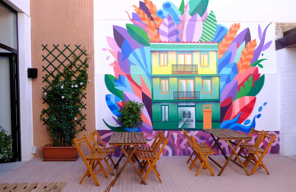 The patio at Casa Cabanyal