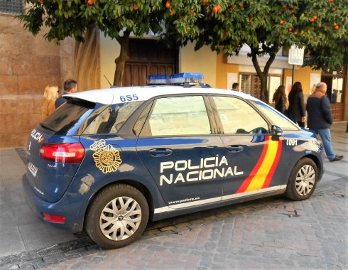 A National Police car similar to the one involved in the accident