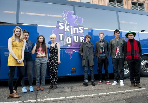 Part of the 'Skins' cast on tour through the UK