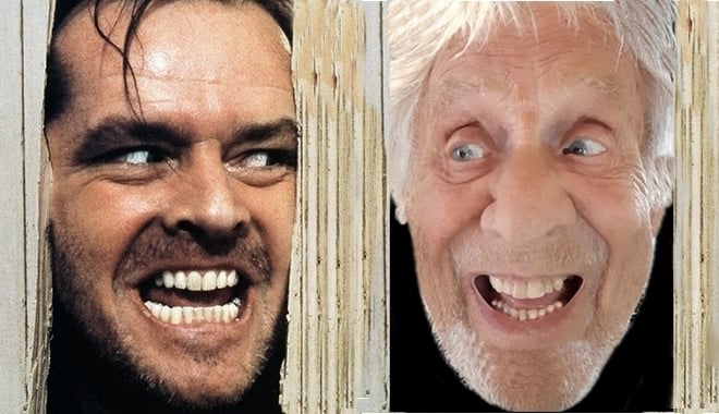 The Shining, Jack Nicholson, 1980. ©warner Brothers