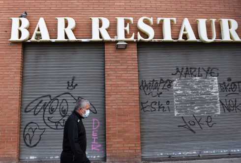 Bars And Restaurants Close Due To Covid 19 Crisis In Barcelona, Spain
