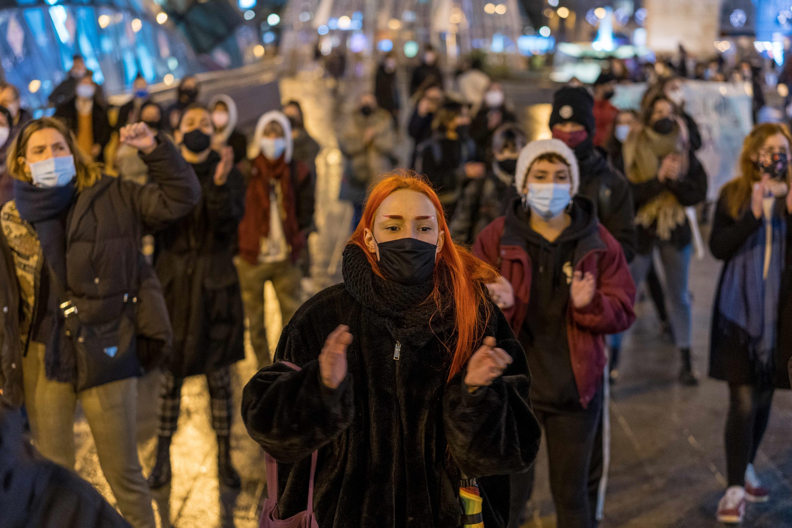 A recent protest against gender violence 